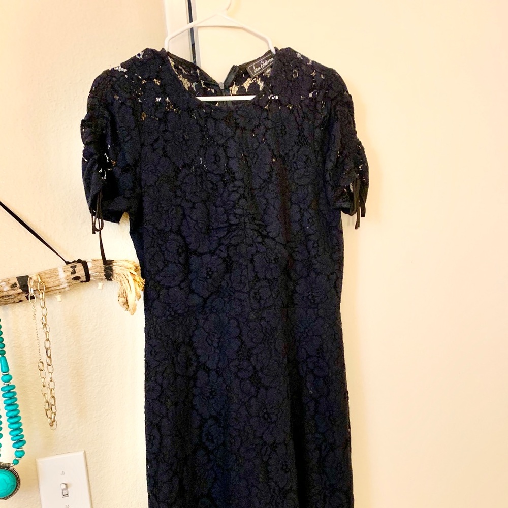 Navy lace dess